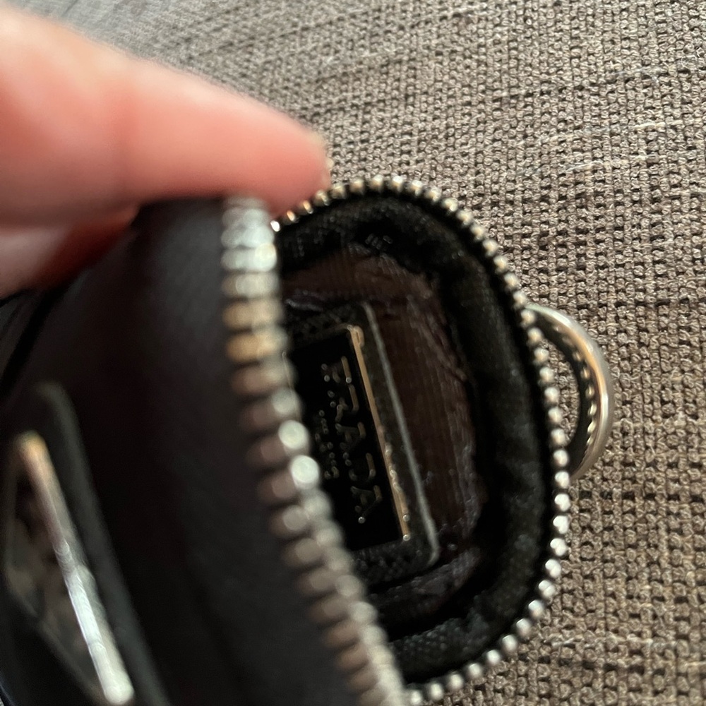 Prada Black Compact Keychain Zip Pouch - Picture 8 of 10